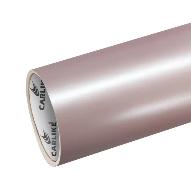 ROLLO DE VINILO ROSA SAKURA ELECTROMETALICO SATIN