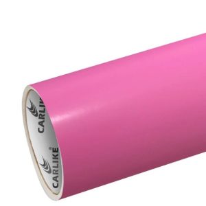 ROLLO DE VINILO ROSA BARBIE SATINADO MATTE CERÁMICO