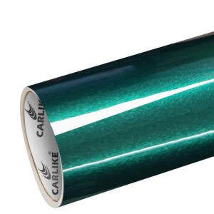 ROLLO DE VINILO VERDE ESMERALDA ELECTROMETÁLICO GLOSS